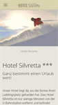 Mobile Screenshot of hotel-silvretta.com